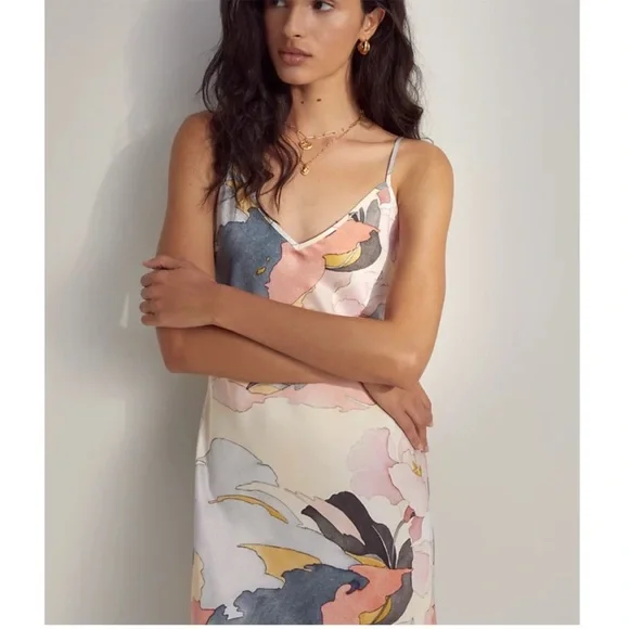 Aritzia Wilfred Multicolored Only Slip Midi
Spaghetti Strap Dress - Picture 5 of 9